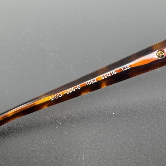 Versace Italy MOD 1220-B 1052 52-16-135 GOLD TORTOISE EYEGLASSES - Picture 6 of 13